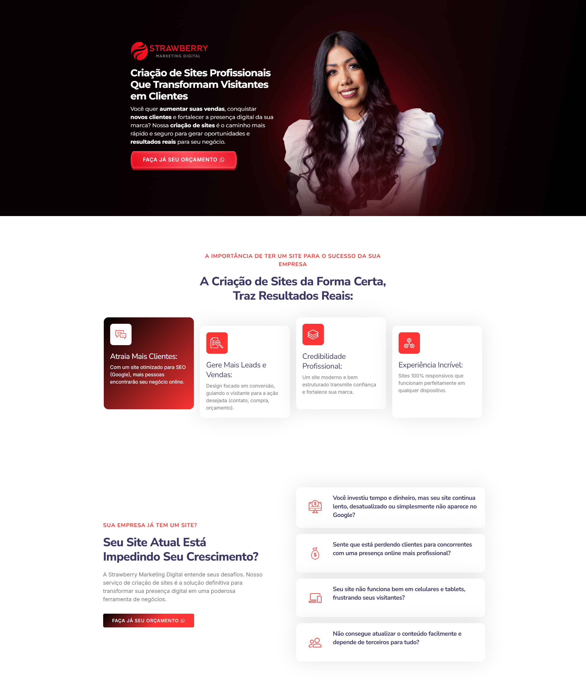 Exemplo de Landing Page